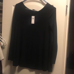 Black Loose Fit Casual Long Sleeved Shirt